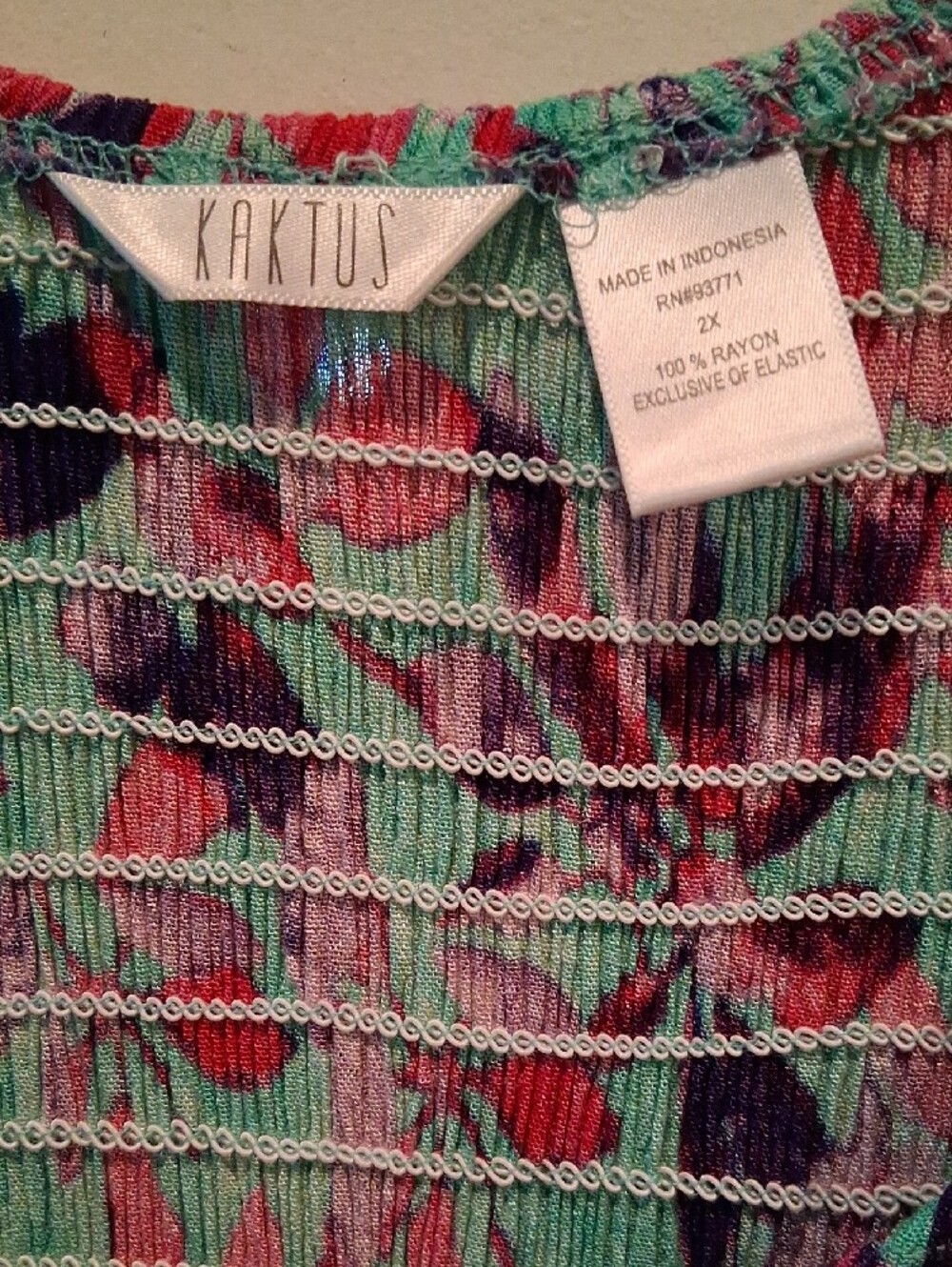 Kaktus 2x Maxi Dress- Teal, Pink & Purple - Picture 2 of 6